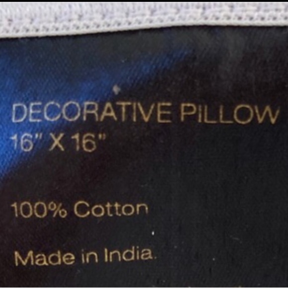 NWT Donna Karan Home Sequin Gold and Ivory Pillow Cover Sham 16” x 16” - Picture 5 of 10